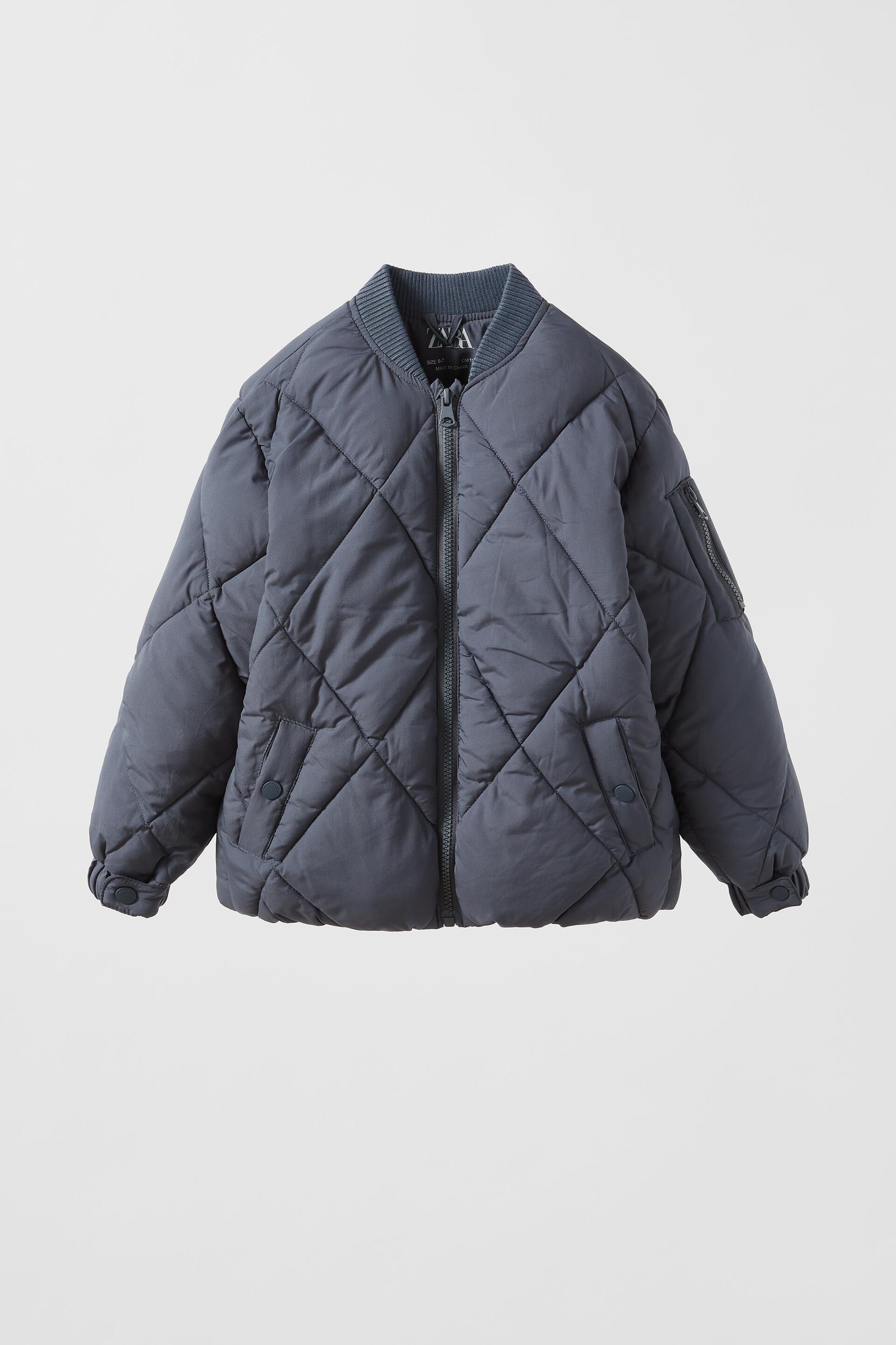 Quilted bomber jacket zara online